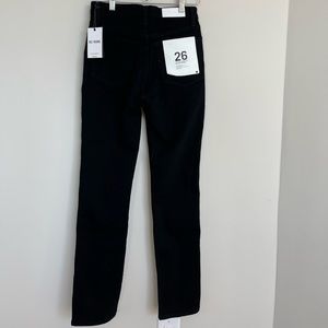 RE/DONE 80’s Slim Straight Jeans “Comfort Stretch” (Jet Black)